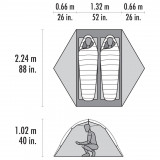 Dimensions Msr Hubba Hubba LT 2
