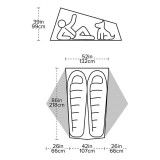 Dimensions Big Agnes Tiger Wall UL2 Bikepack