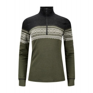 Aclima Marius Mock Neck W/Zip Woman - Gråfjell