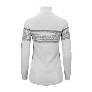 Aclima Marius Mock Neck W/Zip Woman - Gråfjell