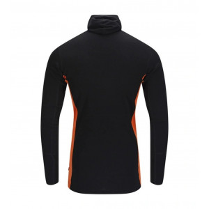 Aclima WarmWool Hood Sweater W/Zip Man - Noir/Bleu