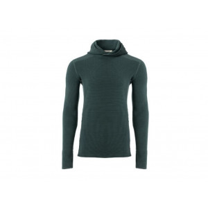 Warm merino wool hoodie Aclima StreamWool Hoodie Man-Vert Pin