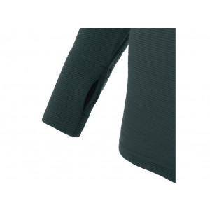Warm merino wool sweater Aclima StreamWool Hoodie Woman-Green Pin