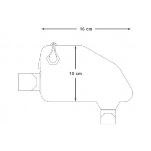 Small bikepacking bag Apidura Expedition Top Tube Bag - 0,5 L