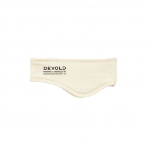 Thick, warm and soft headband made from 100% merino wool by Devold Endurance Merino Headband - Crème/Raw White