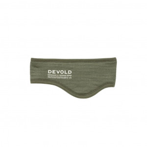 Thick, warm and soft headband made from 100% merino wool by Devold Endurance Merino Headband - Lichen