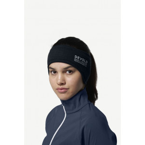 Thick, warm and soft headband made from 100% merino wool by Devold Endurance Merino Headband - Bleu Marine/Ink
