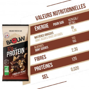 Baouw Protein Bar Chocolate - Peanut
