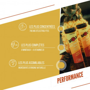 Baouw pastilles Electrolytes Mangue - Ananas
