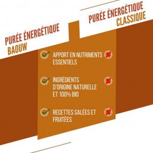 Baouw Purée Bio Cari de légumes