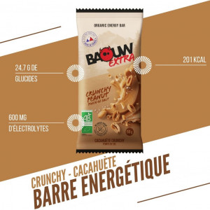 Baouw Organic Energy Bars Organic Extra Crunchy Bar - Peanut