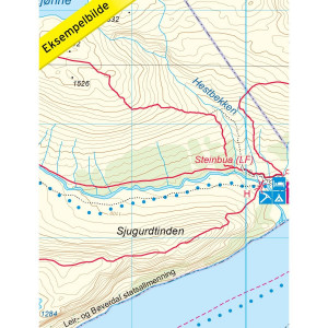 Carte de randonnée Besseggen au 1:25 000