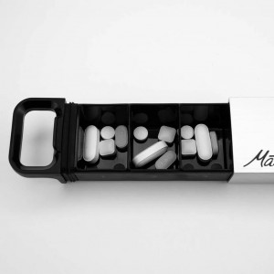 Waterproof and resistant pill box Waterproof Pill Canister - Acier