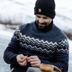 100% wool ribbed beanie Fjällräven Byron Hat