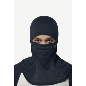 Thick, soft and warm merino wool balaclava Devold Expedition Arctic Pro Balaclava - Gris/bleu- Black/Ink