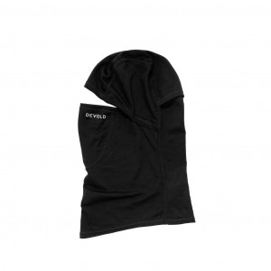 Thin, warm and soft balaclava Devold Breeze Merino 150 Balaclava - Noir/Black