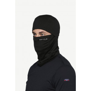 Thin, warm and soft balaclava Devold Breeze Merino 150 Balaclava - Noir/Black