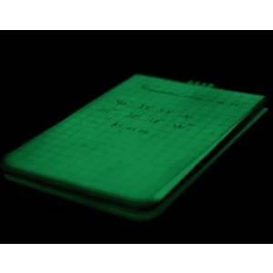 Waterproof and phosphorescent notebook Modestone Waterproof Glowpad 96x148 cm-Noir