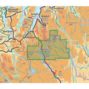 Halti Kilpisjärvi Pältsan 1:50 000 / 1:25 000