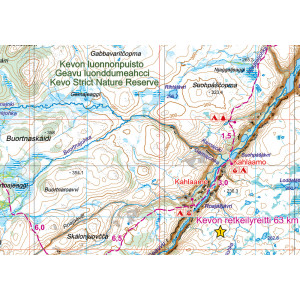 Utsjoki-Kevo 1:100 000, Outdoor Map