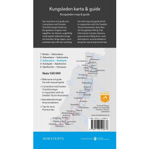 Carte & Guide Kungsleden n°3 : Saltoluokta - Kvikkjokk