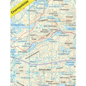Hardangervidda Øst 1:100 000