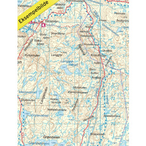 Hardangervidda Vest 1:100 000