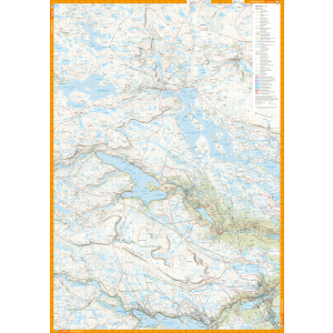 Carte de randonnée Finse, Hallingskarvet & Aurlandsdalen en Norvège  - Echelle 1:50 000