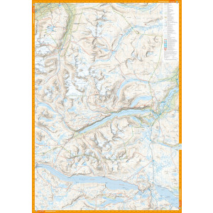 Carte de randonnée du Jotunheimen en Norvège  - Echelle 1:50 000