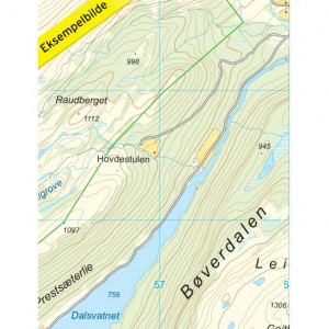 Galhøpiggen-Glittertinden 1:25 000