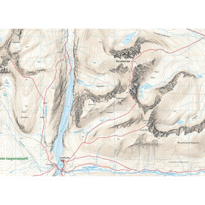 Carte de randonnée  Høyfjellskart Rondanemassivet 1:25.000 - Norvège