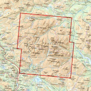 Carte de randonnée  Høyfjellskart Rondanemassivet 1:25.000 - Norvège