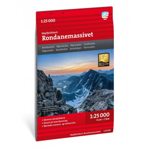 Carte de randonnée  Høyfjellskart Rondanemassivet 1:25.000 - Norvège