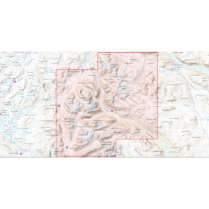 Carte Suède Högalpin karta Mårma & Nallo 1:25.000
