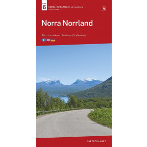 Carte routière du Nord de la Suède : Laponie Kartförlaget Norra Norrland