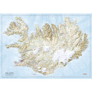 Carte touristique Islande 1:500 000 Ferdakort