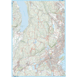 Carte ski de fond Vestmarka Oslo 1:20 000 – Calazo
