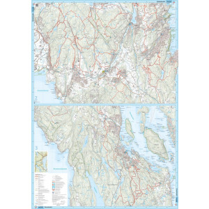Carte ski de fond Vestmarka Oslo 1:20 000 – Calazo