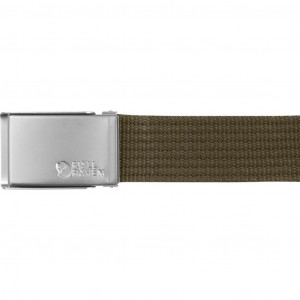 Belt with a metal buckle Fjällräven Canvas Belt - Dark/Olive