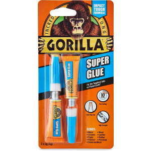 Colle ultra forte instantanée Gorilla Super Glue 2x3g
