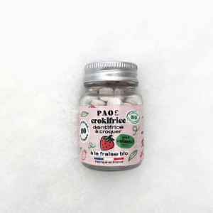 Paos organic chewable toothpaste bottle-Crokifrice