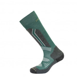 Chaussettes hautes de ski chaudes et respirantes Devold Alpine Merino Sock Woman-Vert
