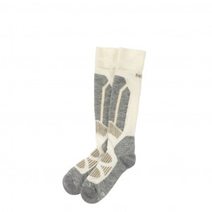 Chaussettes hautes de ski chaudes et respirantes Devold Alpine Merino Sock Woman-Offwhite