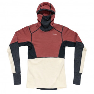 Warm underwear Devold Expedition Arctic Pro Hoodie Woman - Marsala