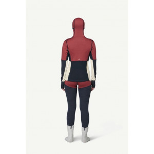 Warm underwear Devold Expedition Arctic Pro Hoodie Woman - Marsala