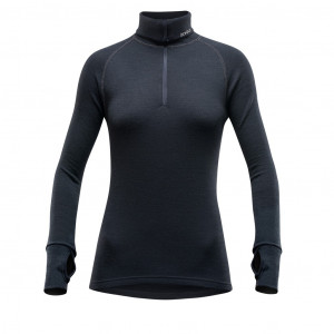 Devold Expedition Merino 235 Z.Neck Woman - noir
