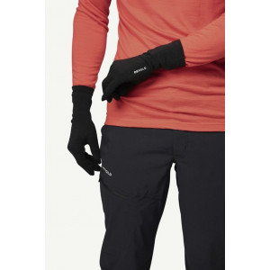 Ultra-lightweight, thin and soft gloves Devold Innerlinner Merino - Black