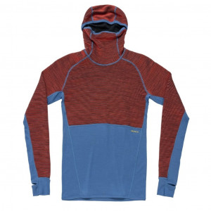 Sous-vêtement manches longues en laine mérinos Devold Tuvegga Merino Hoodie Man - Cayenne