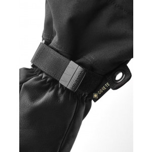 Warm, waterproof 3-finger leather gloves Hestra Army Leather Gore-Tex 3-fingers- Black