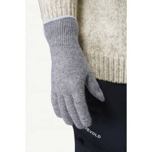 Warm gloves made from 100% pure new wool Devold Wool Glove - Gris Clair/Grey Melange